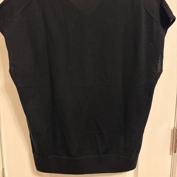 Black Merino Wool BR Factory Sweater Size L - Picture 4 of 5